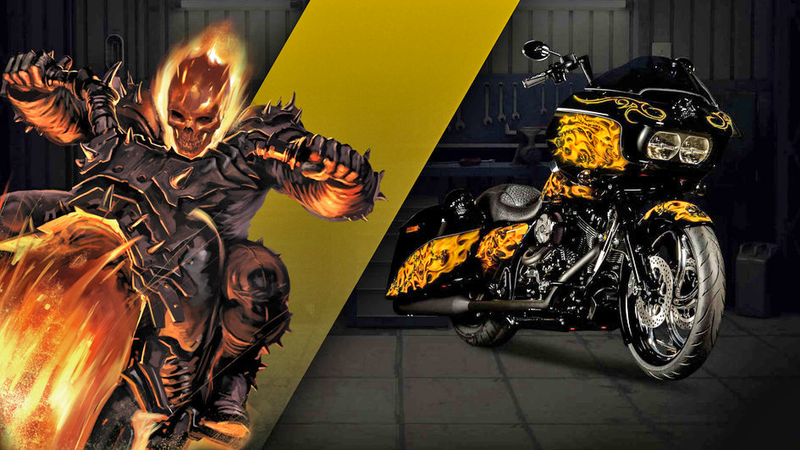 Illustration for article titled Marvel and Harley-Davidson Made a Bunch of Badass Super Hero Bikes